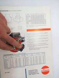 Öljypolttimia -erä myyntiesitteitä / oil burner brochures