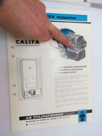 Öljypolttimia -erä myyntiesitteitä / oil burner brochures