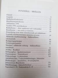 Finlands ridderskaps och adels kalender 1992 - Finlands adelskalender - Suomen Aateliskalenteri - Suomen ritariston ja aatelin kalenteri (vapen i färg S-Ö