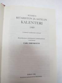 Finlands ridderskaps och adels kalender 1989 - Finlands adelskalender - Suomen Aateliskalenteri - Suomen ritariston ja aatelin kalenteri (vapen i färg H-R