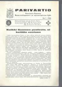 Parivartio Varsinais-Suomen Reservialiupseeri- ja  upseeripiirien lehti 1963 nr 1
