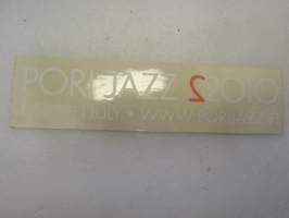Pori Jazz 2010 -tarra / sticker