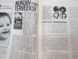 Kauneus ja terveys 1967 nr 1 (tammikuu), sis. mm. seur. artikkelit / kuvat / mainokset; Pitääkö potilaalle kertoa totuus?, Sadistin ja masokistin avioliitto,