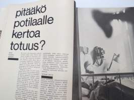 Kauneus ja terveys 1967 nr 1 (tammikuu), sis. mm. seur. artikkelit / kuvat / mainokset; Pitääkö potilaalle kertoa totuus?, Sadistin ja masokistin avioliitto,