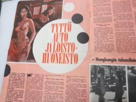 Jallu 1963 nr 2 sis. mm. seur. artikkelit / kuvat / mainokset; Kansikuva Lynn Shaw, Folies Bergere-revyyteattteri, Martine Carol tulee takaisin, Ihanaa elämää