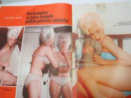 Jallu 1963 nr 2 sis. mm. seur. artikkelit / kuvat / mainokset; Kansikuva Lynn Shaw, Folies Bergere-revyyteattteri, Martine Carol tulee takaisin, Ihanaa elämää