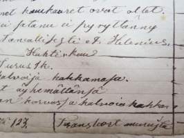 Muurari Anders / Antti Helenius, Pöytyä - Lahto - Ojalan torppa, kuollut 8.6.1893, kansanmiehen pitämät päiväkirjat / muistiinpanot elämästä ja oloista