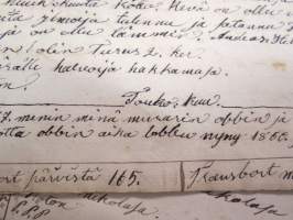 Muurari Anders / Antti Helenius, Pöytyä - Lahto - Ojalan torppa, kuollut 8.6.1893, kansanmiehen pitämät päiväkirjat / muistiinpanot elämästä ja oloista