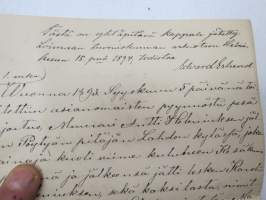 Muurari Anders / Antti Helenius, Pöytyä - Lahto - Ojalan torppa, kuollut 8.6.1893, kansanmiehen pitämät päiväkirjat / muistiinpanot elämästä ja oloista