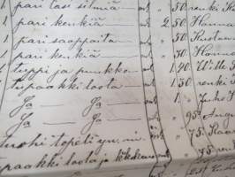Muurari Anders / Antti Helenius, Pöytyä - Lahto - Ojalan torppa, kuollut 8.6.1893, kansanmiehen pitämät päiväkirjat / muistiinpanot elämästä ja oloista