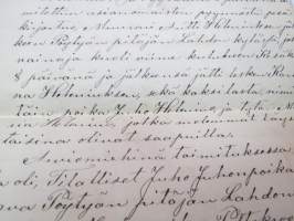 Muurari Anders / Antti Helenius, Pöytyä - Lahto - Ojalan torppa, kuollut 8.6.1893, kansanmiehen pitämät päiväkirjat / muistiinpanot elämästä ja oloista