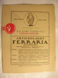 Svenska Teatern Program 1924-25 nr 4 -käsiohjelma