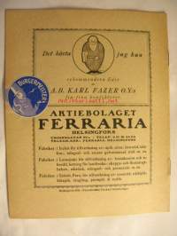 Svenska Teatern Program 1924-25 nr 3 -käsiohjelma