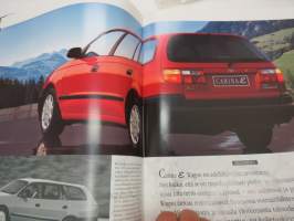 Toyota Carina E 1994 -myyntiesite / sales brochure