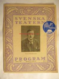 Svenska Teatern Program 1924-25 nr 2 -käsiohjelma