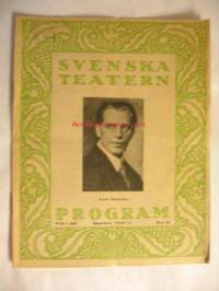 Svenska Teatern Program 1923-24 nr 18 -käsiohjelma