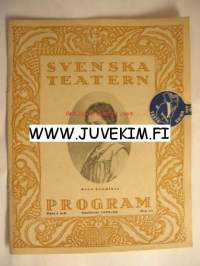 Svenska Teatern Program 1923-24 nr 10 -käsiohjelma