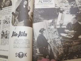 Kotiliesi 1948 nr 19, ilmestynyt 1.10.1948, sis. mm. seur. artikkelit / kuvat / mainokset; Rio Rita - SOK kortiton verokahvi, Suomen Raamattu, Maalaisnuoriso ja
