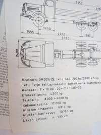 Mercedes-Benz LAK - TT - 4X4X2 / 4200 + 1280 200 hv telikuorma-auto -myyntiesite / brochure