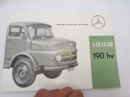 Mercedes-Benz L/LK/LS 338 12,2 ton 190 hv kuorma-auto -myyntiesite / brochure