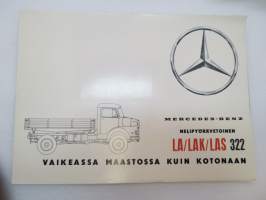 Mercedes-Benz LA/LAK/LAS 322 S/42 138 hv nelipyörävetoinen kuorma-auto -myyntiesite / brochure