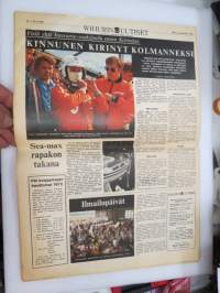 Wihurin Uutiset 1972 nr 3 (96.) Wihuri-yhtymän lehti asiakkailleen, sis. mm. seur. artikkelit / kuvat / mainokset; Kansikuva vesitaso STOL OH-CFC, Sandudd, Maarit