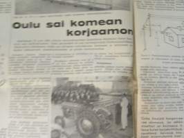 Koneviesti 1962 nr 9, sisältää mm. seur. artikkelit / kuvat / mainokset; Belgialainen suurpuimuri Claeys M 80, Country Commercial Super 4 erikoiskäyttöön,
