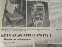 Koneviesti 1962 nr 9, sisältää mm. seur. artikkelit / kuvat / mainokset; Belgialainen suurpuimuri Claeys M 80, Country Commercial Super 4 erikoiskäyttöön,