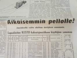Koneviesti 1962 nr 9, sisältää mm. seur. artikkelit / kuvat / mainokset; Belgialainen suurpuimuri Claeys M 80, Country Commercial Super 4 erikoiskäyttöön,