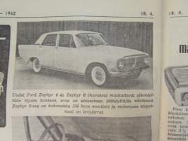 Koneviesti 1962 nr 9, sisältää mm. seur. artikkelit / kuvat / mainokset; Belgialainen suurpuimuri Claeys M 80, Country Commercial Super 4 erikoiskäyttöön,