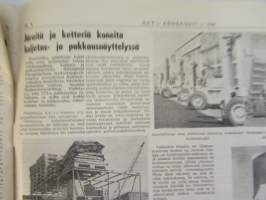 Koneviesti 1962 nr 9, sisältää mm. seur. artikkelit / kuvat / mainokset; Belgialainen suurpuimuri Claeys M 80, Country Commercial Super 4 erikoiskäyttöön,