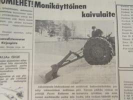 Koneviesti 1962 nr 9, sisältää mm. seur. artikkelit / kuvat / mainokset; Belgialainen suurpuimuri Claeys M 80, Country Commercial Super 4 erikoiskäyttöön,