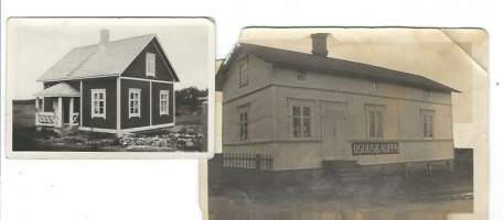 Osuuskauppa ja taiteilija Salmisen talo 1930-l  - valokuva 2 kpl
