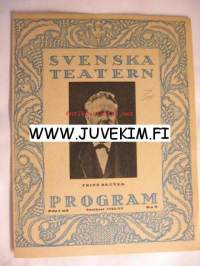 Svenska Teatern Program 1922-23 nr 9 -käsiohjelma