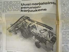 Koneviesti 1966 nr 17, sisältää mm. seur. artikkelit / kuvat / mainokset; Glas 1700 esittely, Norjalainen perunankorjuukone Labor Underhaug, Viljan jäähdytys-