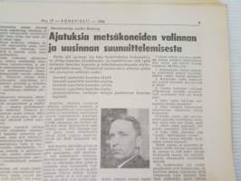 Koneviesti 1966 nr 17, sisältää mm. seur. artikkelit / kuvat / mainokset; Glas 1700 esittely, Norjalainen perunankorjuukone Labor Underhaug, Viljan jäähdytys-