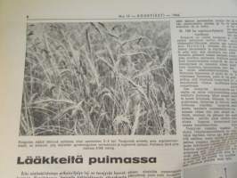 Koneviesti 1966 nr 17, sisältää mm. seur. artikkelit / kuvat / mainokset; Glas 1700 esittely, Norjalainen perunankorjuukone Labor Underhaug, Viljan jäähdytys-