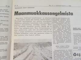 Koneviesti 1966 nr 17, sisältää mm. seur. artikkelit / kuvat / mainokset; Glas 1700 esittely, Norjalainen perunankorjuukone Labor Underhaug, Viljan jäähdytys-