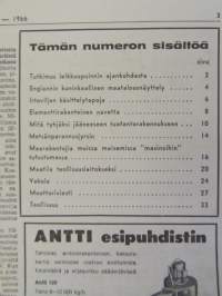 Koneviesti 1966 nr 16, sisältää mm. seur. artikkelit / kuvat / mainokset; Englannin kuninkaalinen maatalousnäyttely Stoneleigh Abbey, Metsänparannusjyrsin