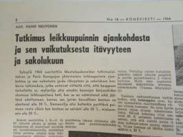 Koneviesti 1966 nr 16, sisältää mm. seur. artikkelit / kuvat / mainokset; Englannin kuninkaalinen maatalousnäyttely Stoneleigh Abbey, Metsänparannusjyrsin