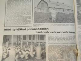 Koneviesti 1966 nr 16, sisältää mm. seur. artikkelit / kuvat / mainokset; Englannin kuninkaalinen maatalousnäyttely Stoneleigh Abbey, Metsänparannusjyrsin