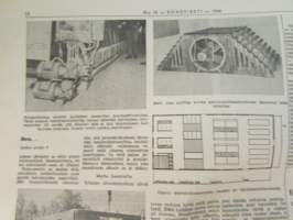 Koneviesti 1966 nr 16, sisältää mm. seur. artikkelit / kuvat / mainokset; Englannin kuninkaalinen maatalousnäyttely Stoneleigh Abbey, Metsänparannusjyrsin