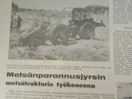 Koneviesti 1966 nr 16, sisältää mm. seur. artikkelit / kuvat / mainokset; Englannin kuninkaalinen maatalousnäyttely Stoneleigh Abbey, Metsänparannusjyrsin