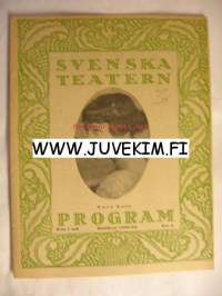 Svenska Teatern Program 1922-23 nr 4 -käsiohjelma