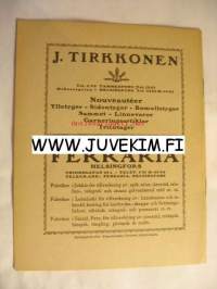 Svenska Teatern Program 1921-22 nr 20 -käsiohjelma