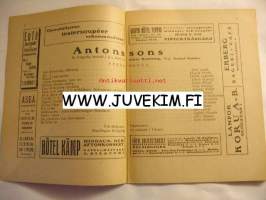 Svenska Teatern Program 1921-22 nr 20 -käsiohjelma