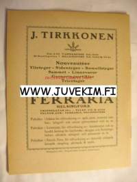 Svenska  Teatern Program 1921-22 nr 19 -käsiohjelma