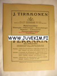 Svenska Teatern Program 1921-22 nr 17 -käsiohjelma