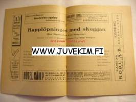 Svenska Teatern Program 1921-22 nr 17 -käsiohjelma