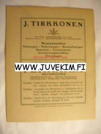 Svenska Teatern Program 1921-22 nr 16 -käsiohjelma